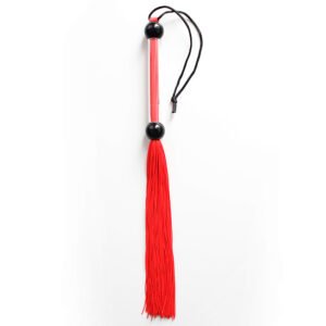 Silicone flogger 38cm red/black