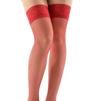 Liza Hold-up Stockings 40 DEN L red