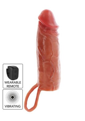 Hydrated Skin Penis Silicone Sleeve Vibrating 16 cm