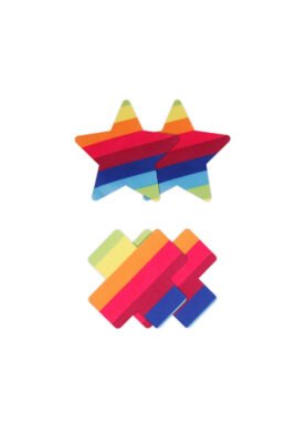 Pasties Cross & Star 2 Pair - RAINBOW