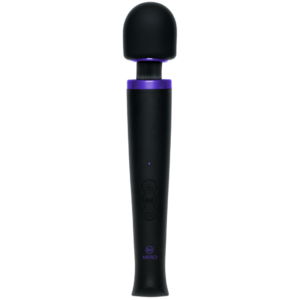 Rechargeable Power Wand - Ultra-Powerful Silicone Wand Massager - Black