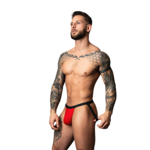 Jock - S/M - Red/Black