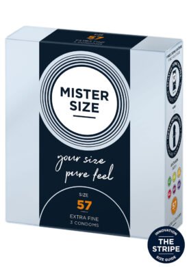 MISTER SIZE 57mm Condoms 3pcs - NATUREL