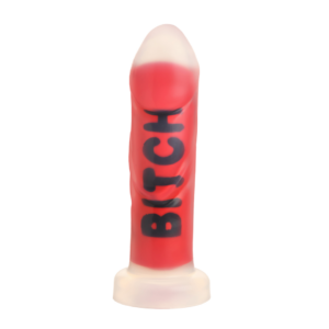 BITCH - Silicone Dildo - Red