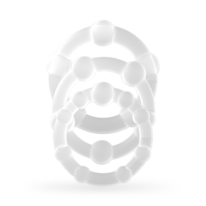 Triple Bead - Cockring Set - Clear