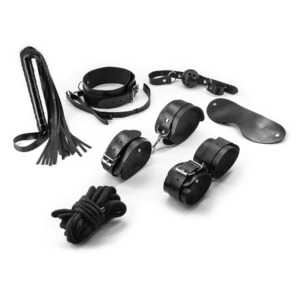 Punisher - 8 Piece Bondage Kit - Black