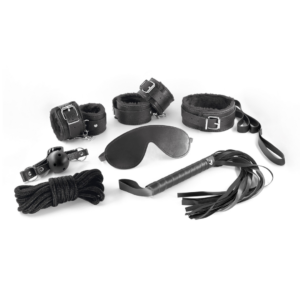 Dungeons and Maidens - 8 Piece BDSM Kit - Black