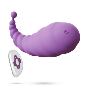 Cocoon - Rechargeable Vibrating Egg with Remote Control - Purple