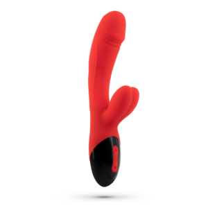 Dare Dong - Rechargeable Rabbit Vibrator - Red