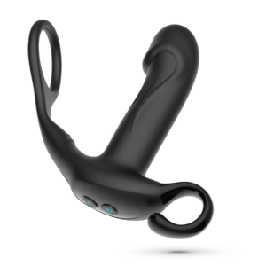 Magoo - Vibrating and Thrusting Prostate Massager with Cockring and Remote Control - Black