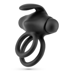 Thumper - Vibrating Double Cockring with Remote Control - Black