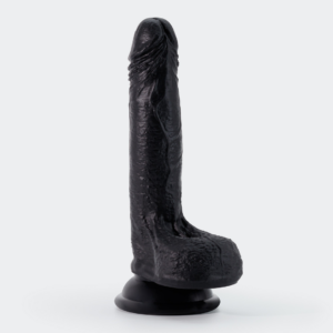 Inviktus - Liquid Silicone Dildo - 7 / 19 cm - Black