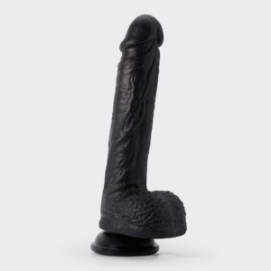 Inviktus - Liquid Silicone Dildo - 8 / 22 cm - Black