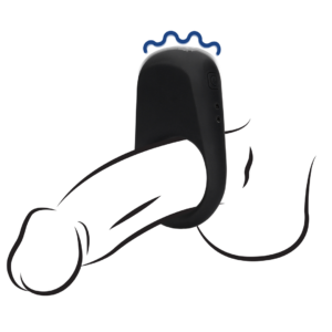 Vibrating Cock Ring - Licorice Black