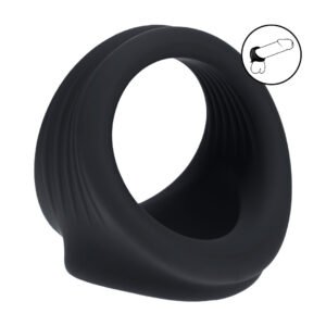 Silicone Cock and Ball Harness - Black