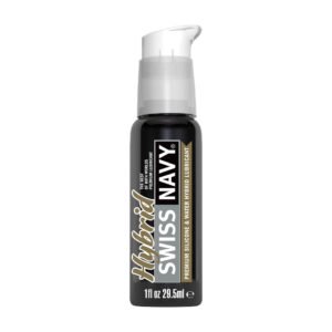 Hybrid - Premium Silicone and Water Hybrid Lubricant - 1 fl oz / 29,5 ml - Fishbowl 50 Pieces