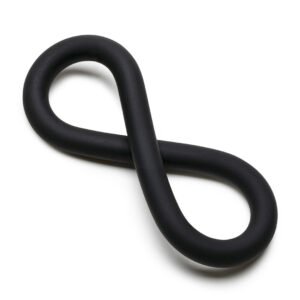 Silicone Hefty Wrap Ring - Cockring - 9 / 22,9 cm - Black