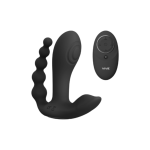 Kata - Pulse Wave  Vibrating Double Penetration Vibrator - Black