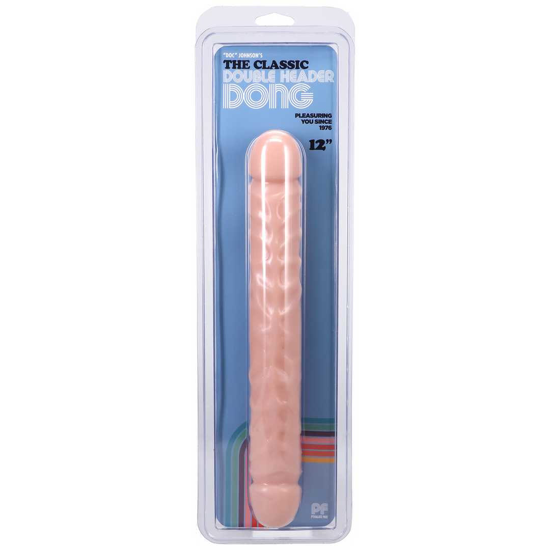 Jr. Veined Double Header - Dildo with Double Ends - 12 / 30 cm 2
