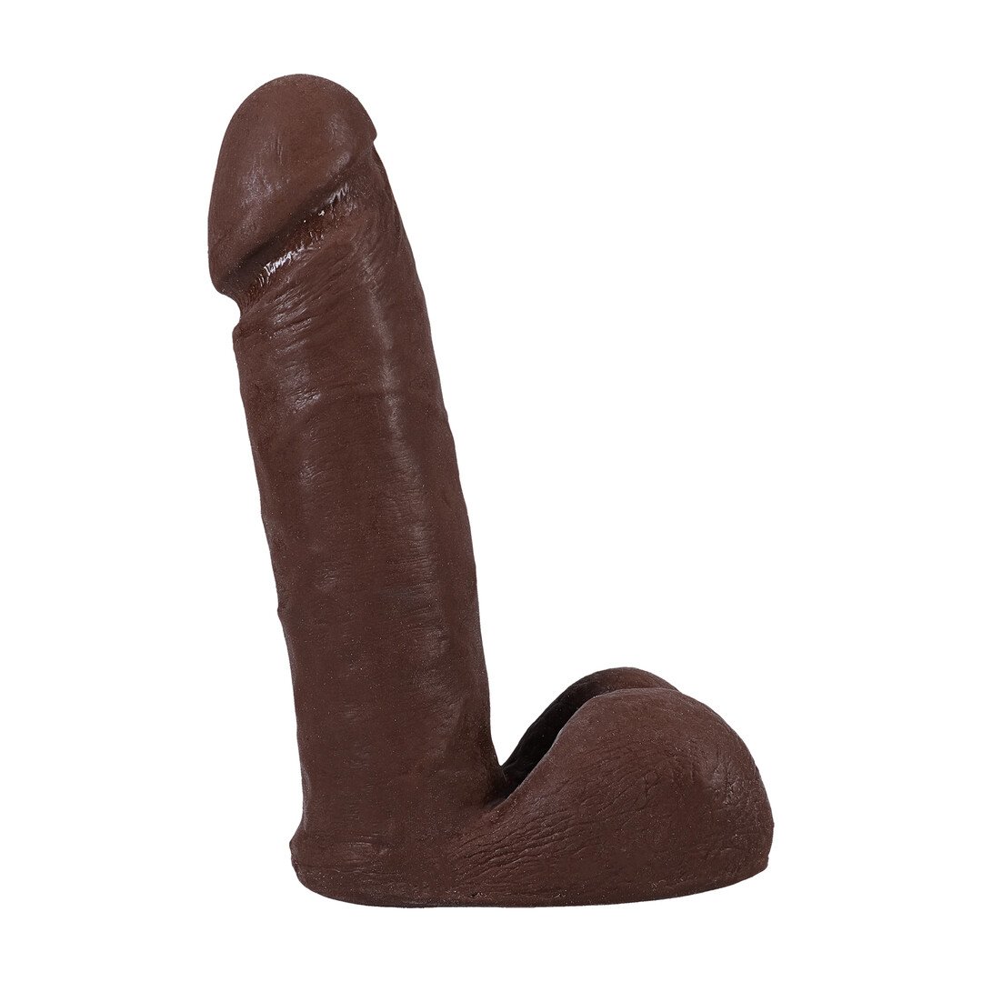 Realistic Cock with Balls - Removable Vac-U-Lock Suction Cup - ULTRASKYN - 6 / 16,5 cm - Chocolate 5