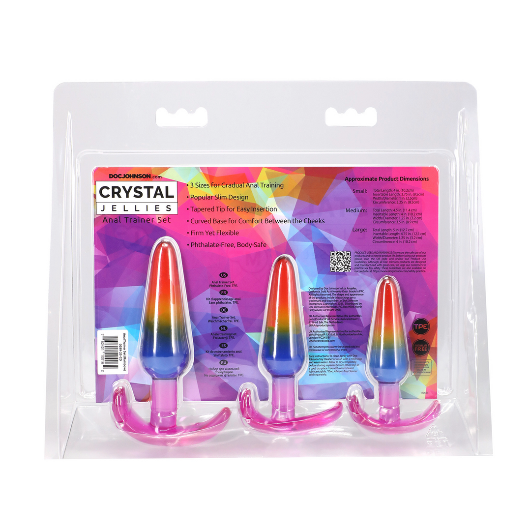 Anal Trainer Set - S/M/L - Rainbow 3