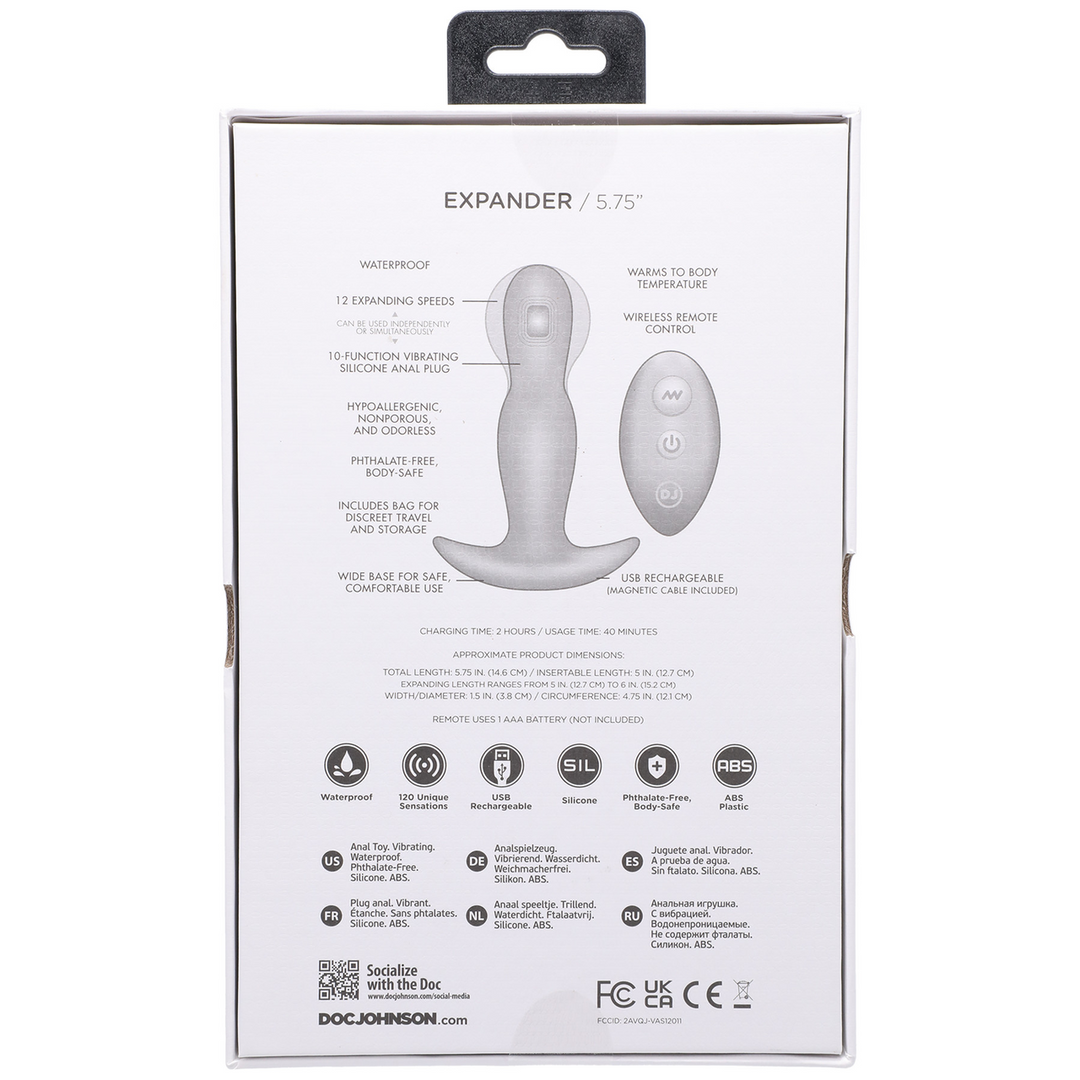 Expander - Silicone Anal Plug with Remote Control 4