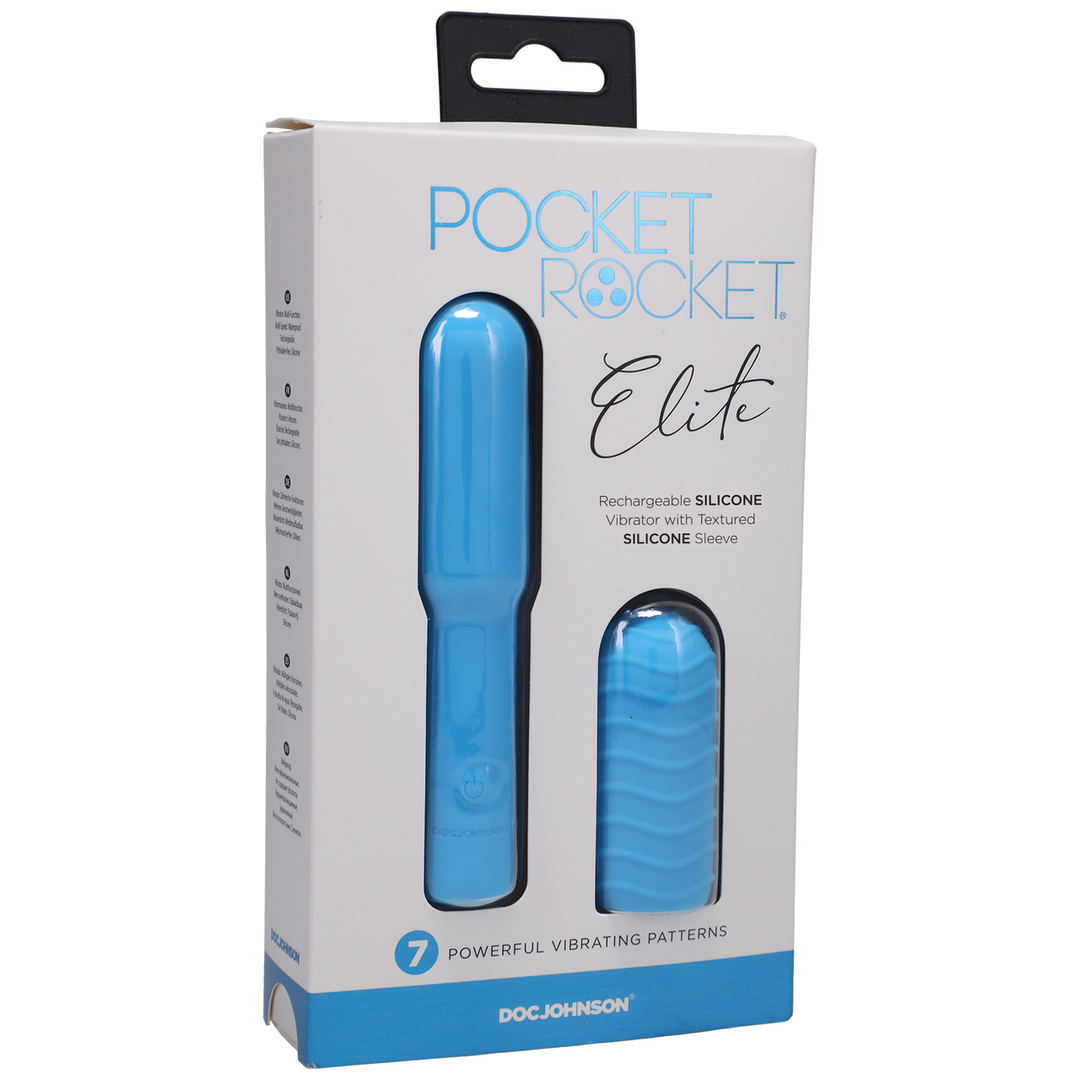 Elite - Mini Vibrator with Interchangeable Attachment - 4 / 10 cm 2