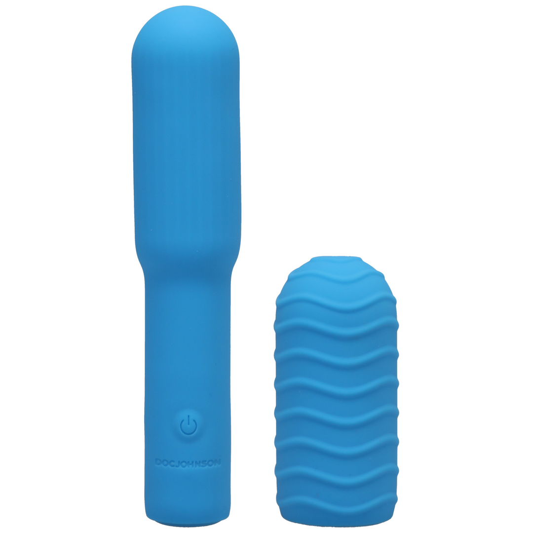 Elite - Mini Vibrator with Interchangeable Attachment - 4 / 10 cm 4