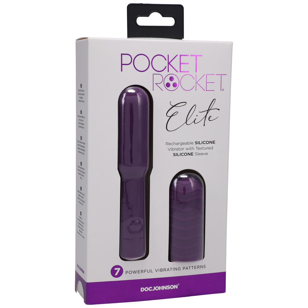 Elite - Mini Vibrator with Interchangeable Attachment - 4 / 10 cm 2