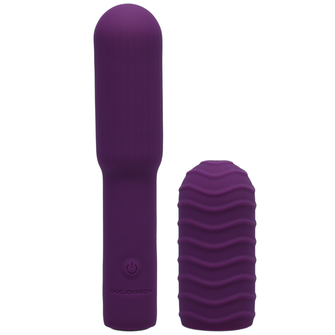 Elite - Mini Vibrator with Interchangeable Attachment - 4 / 10 cm 4