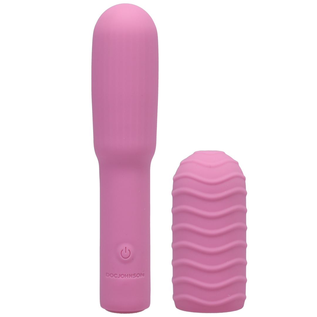 Elite - Mini Vibrator with Interchangeable Attachment - 4 / 10 cm 4