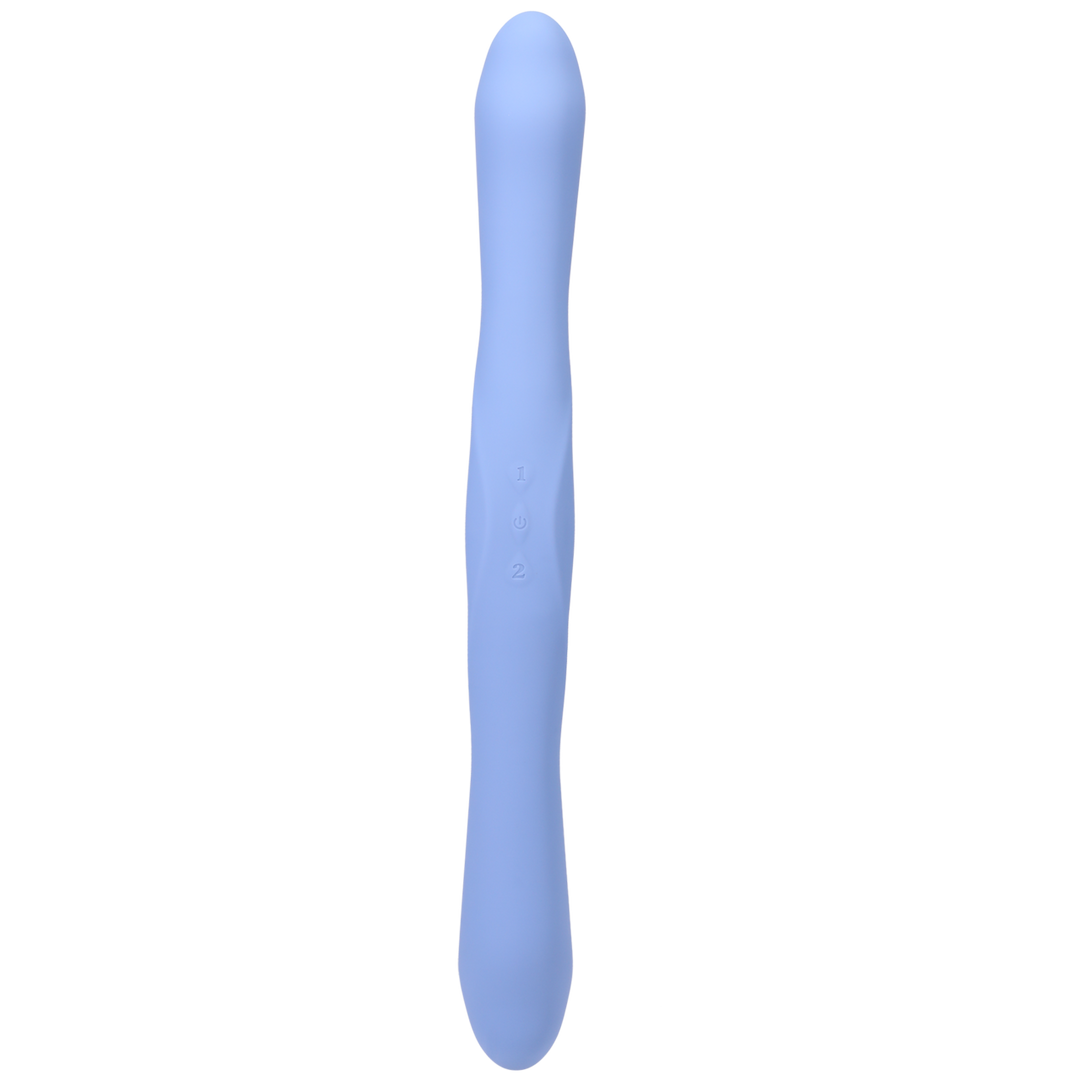 Duet - Double Ended Vibrator with Wireless Remote - Periwinkle 1