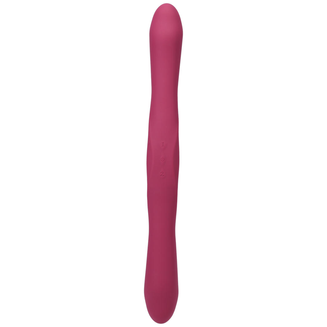 Duet - Double Ended Vibrator with Wireless Remote - Berry 1