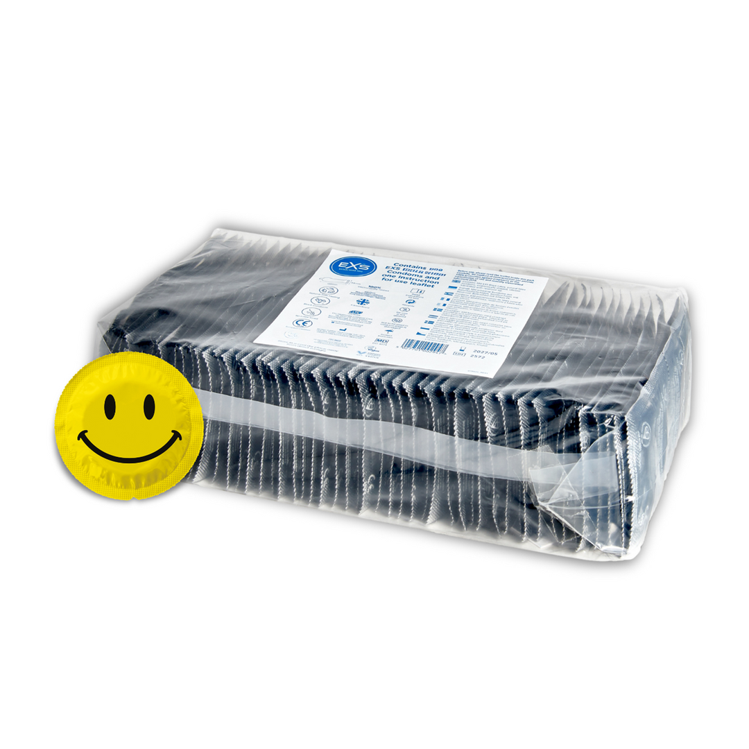 EXS Smiley Face Regular - Condoms - 100 Pieces 1