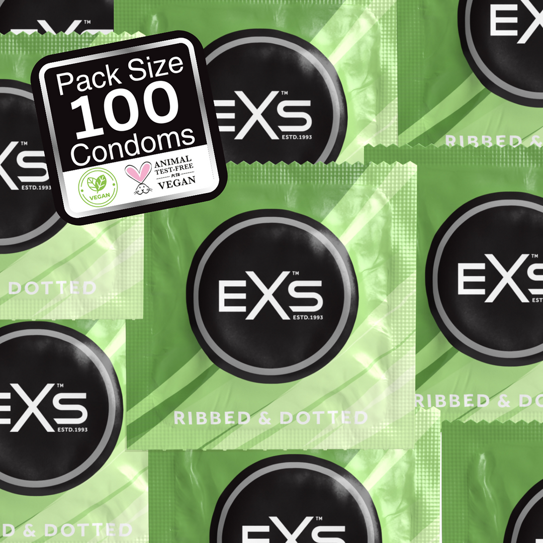 EXS Ribbed and Dotted - Condoms - 100 Pieces 1