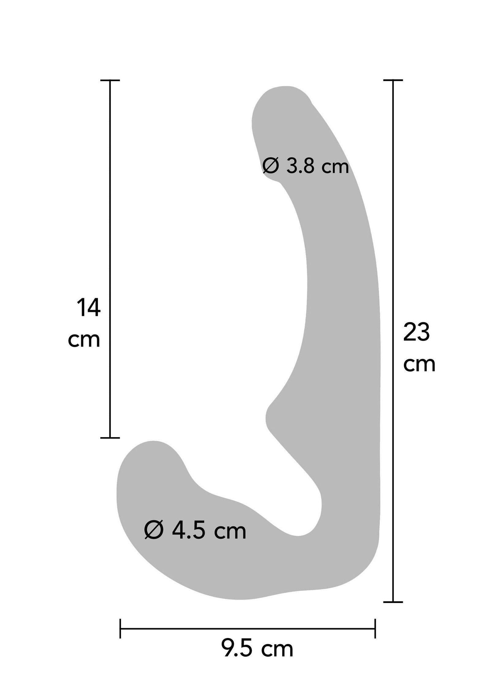 Strapless Strap-on Silicone 23 cm 4