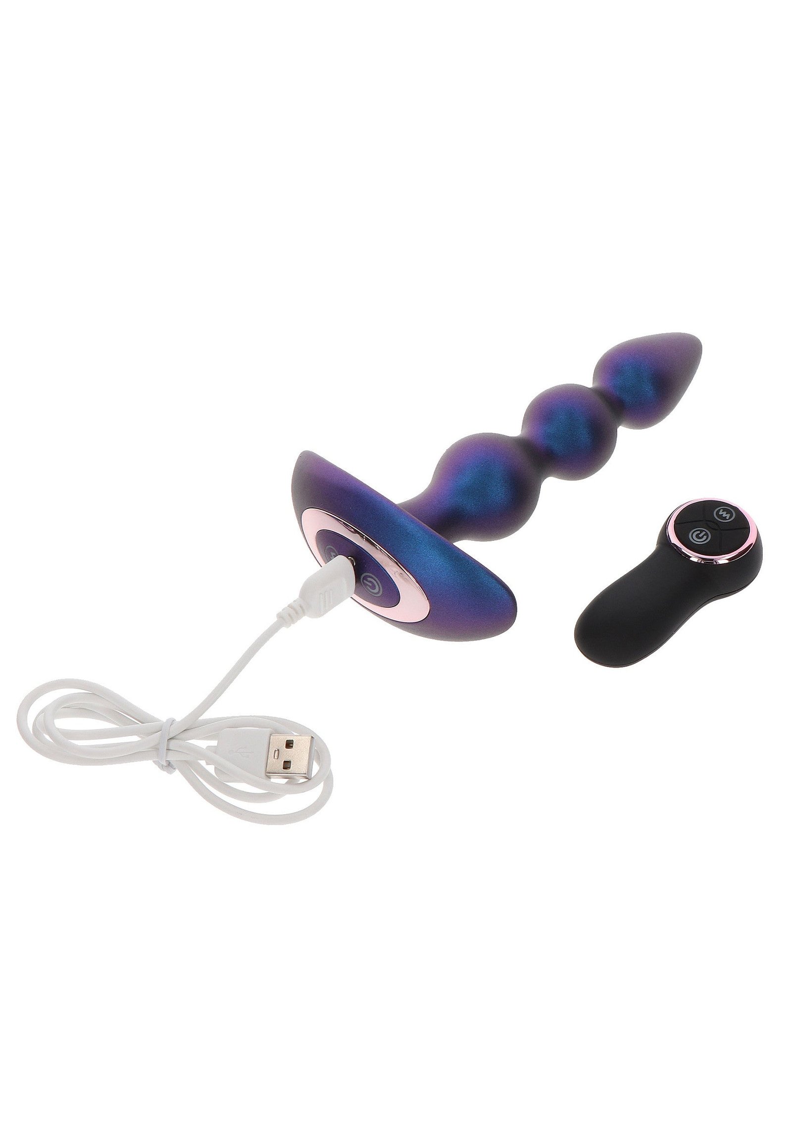 The Bold Beaded Vibrating Anal Plug 6