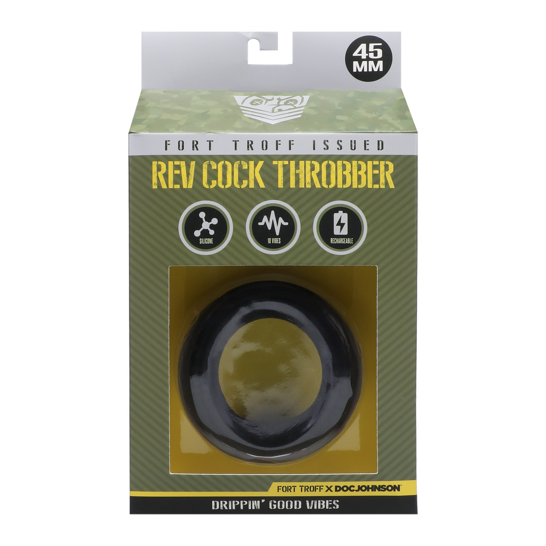 Rev Cock Throbber - Vibrating Cockring - Black 2