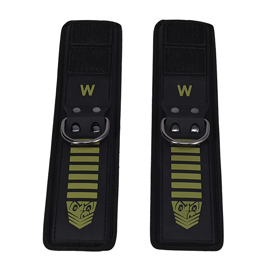 Tactical Wrist Cuffs - Black/Green 5