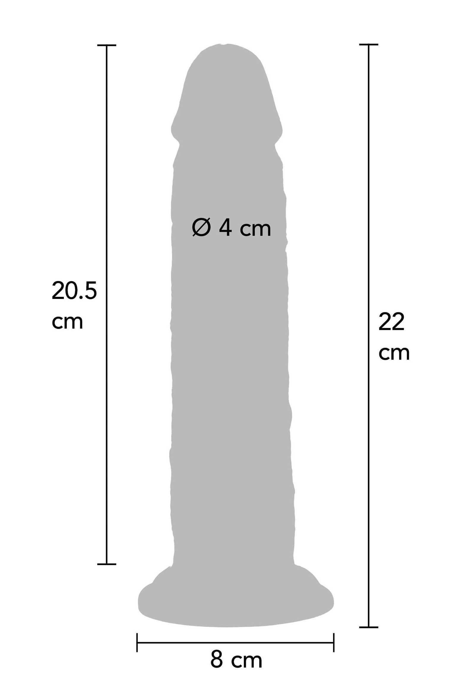 Foreskin Dong Silicone 22 cm 2