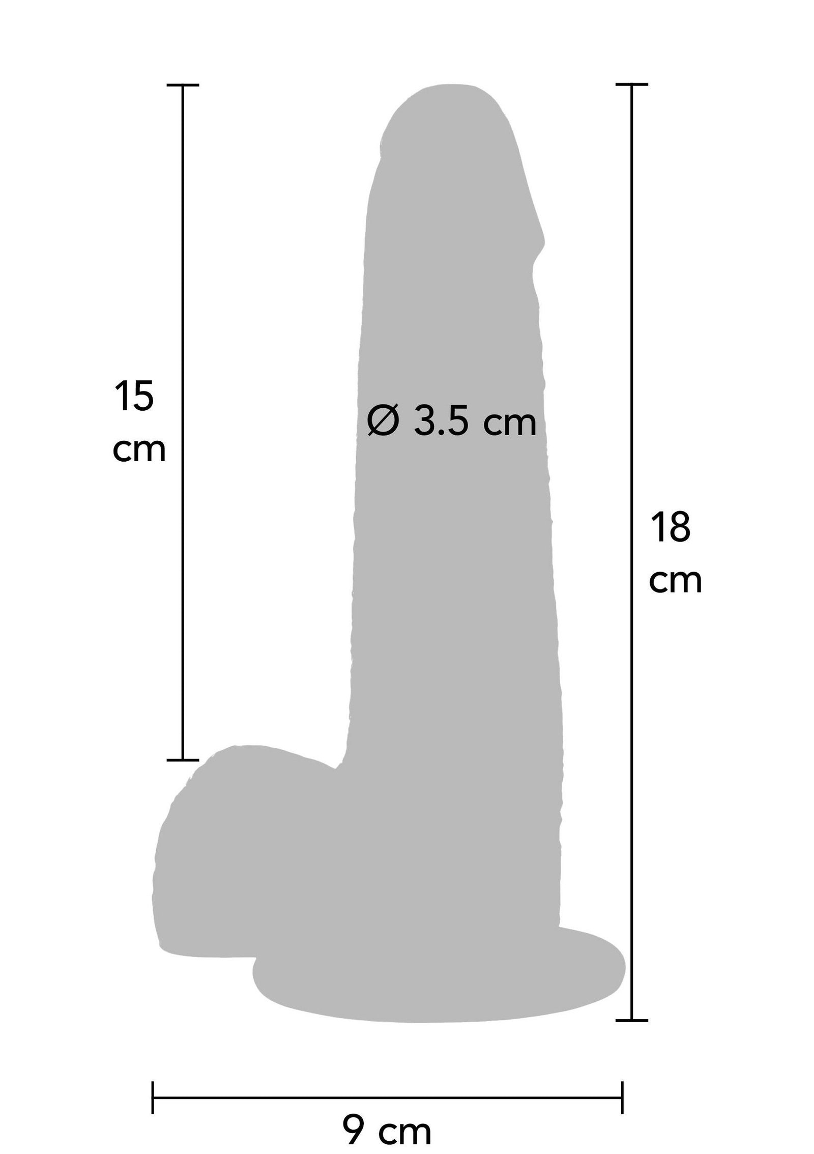 Foreskin Dildo Silicone 18 cm 2