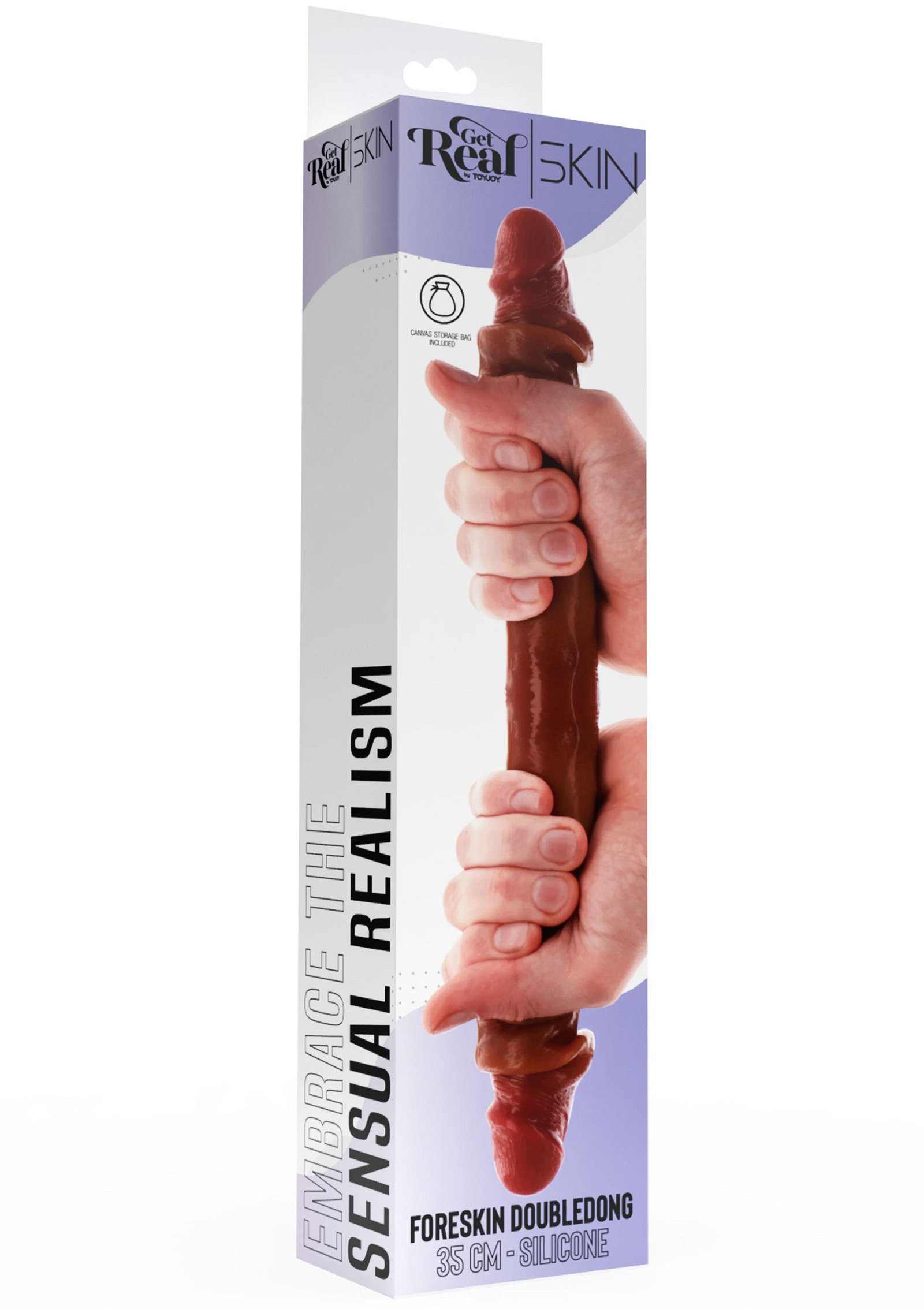 Foreskin Double Dong Silicone 35 cm 3