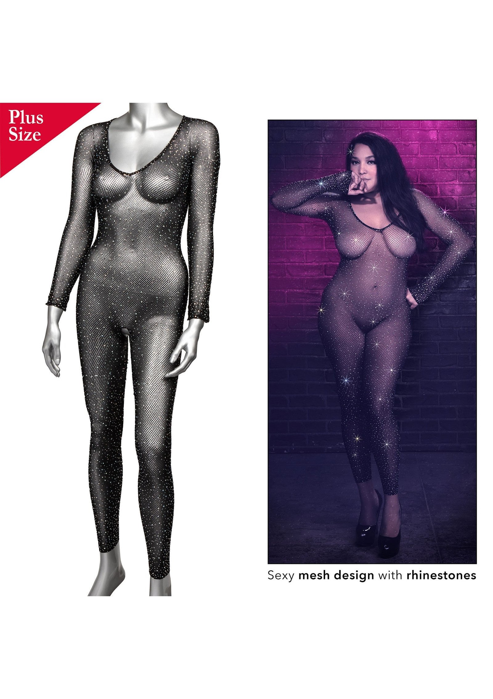 Crotchless Bodystocking Plus 2