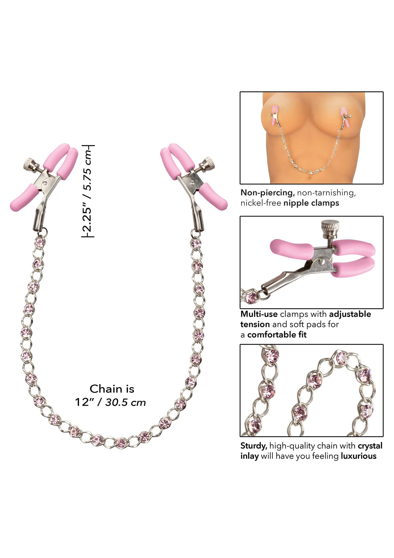 Crystal Chain Nipple Clamps 4