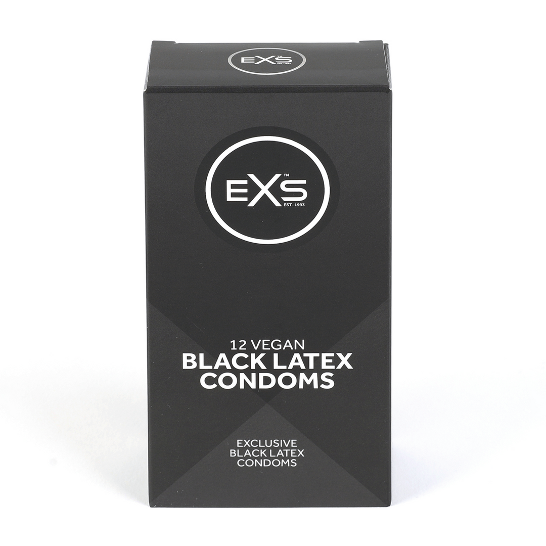 EXS Black Latex - Condoms - 12 Pieces 1