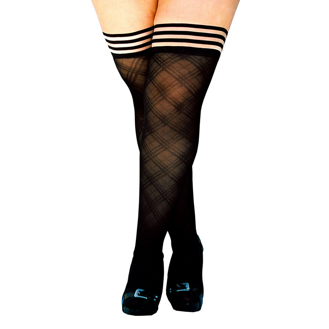 Tiffany - Thigh High - D - Black 4