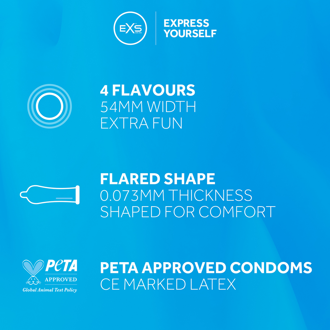 EXS Mixed Flavoured - Condoms - 144 Pieces 4