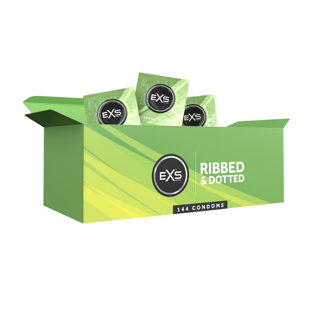 EXS Ribbed and Dotted - Condoms - 144 Pieces 1