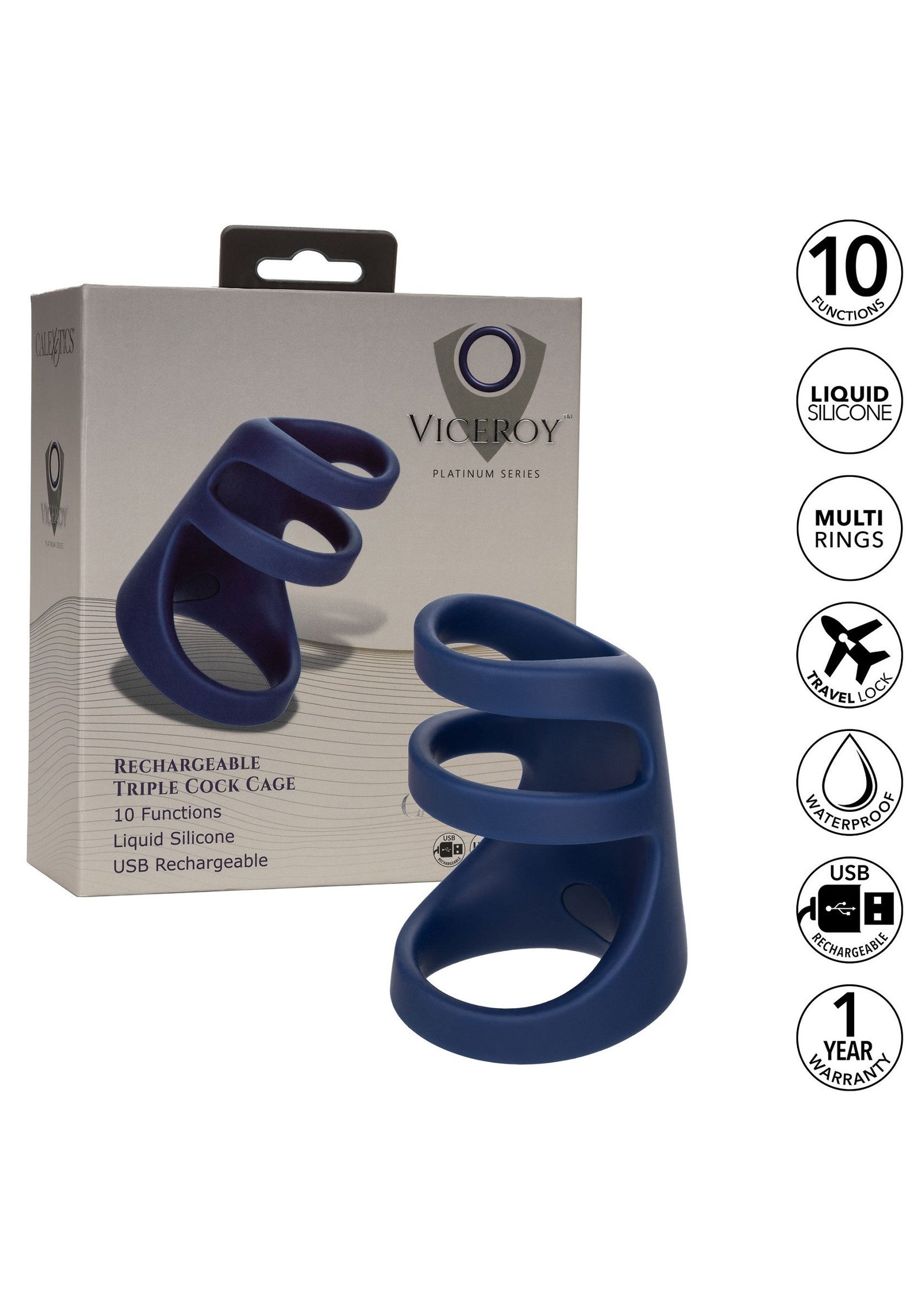 Rechargeable Triple Cock Cage 5