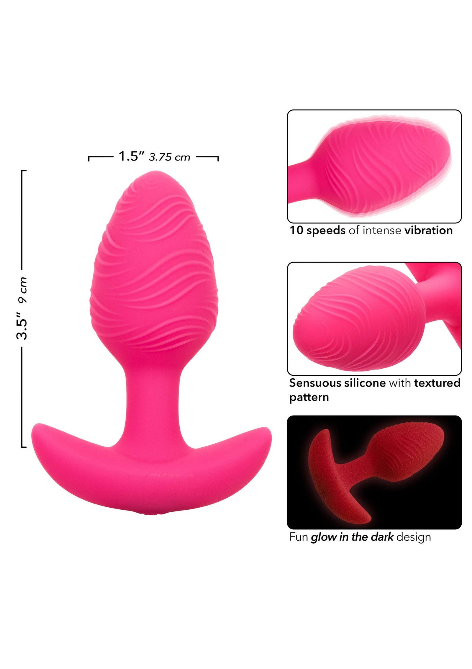 Cheeky Glow Vibrating Plug S 4